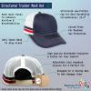 imageMesh Trucker Hat Baseball Cap Custom Personalized Text Dad Hats for Men ampamp WomenNavy White Stripes