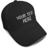 imageBaseball Cap Custom Personalized Text Dad Hats for Men ampamp Women Strap ClosureBlack