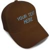imageBaseball Cap Custom Personalized Text Dad Hats for Men ampamp Women Strap ClosureBrown