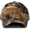 imageCamo Baseball Cap Custom Personalized Text Hunting Dad Hats for Men ampamp WomenForest Tree Khaki