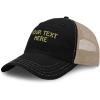 imageRichardson Soft Trucker Hat Custom Personalized Text Dad Hats for Men ampamp WomenBlack Tan