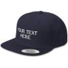 imageSnapback Hats for Men ampamp Women Custom Personalized Text Flat Bill Baseball CapNavy