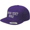 imageSnapback Hats for Men ampamp Women Custom Personalized Text Flat Bill Baseball CapPurple