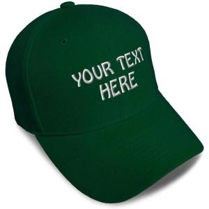 imageBaseball Cap Custom Personalized Text Dad Hats for Men ampamp Women Strap ClosureForest Green