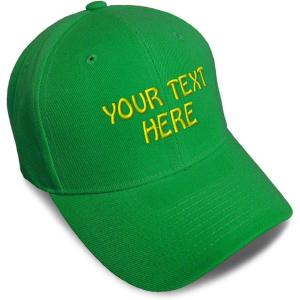 imageBaseball Cap Custom Personalized Text Dad Hats for Men ampamp Women Strap ClosureKelly Green