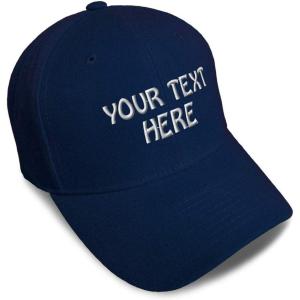 imageBaseball Cap Custom Personalized Text Dad Hats for Men ampamp Women Strap ClosureNavy