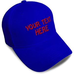 imageBaseball Cap Custom Personalized Text Dad Hats for Men ampamp Women Strap ClosureRoyal Blue