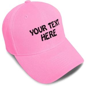 imageBaseball Cap Custom Personalized Text Dad Hats for Men ampamp Women Strap ClosureSoft Pink