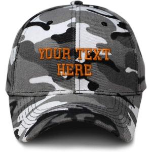 imageCity Camo Baseball Cap Custom Personalized Text Hunting Dad Hats for Men ampamp Women