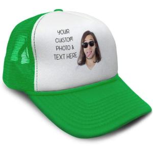 imageTrucker Hat Men ampamp Women Snapback Custom Personalized Photo ampamp Text Baseball CapKelly Green