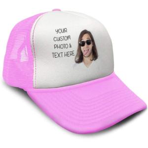 imageTrucker Hat Men ampamp Women Snapback Custom Personalized Photo ampamp Text Baseball CapPink