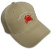 imageBaseball Cap Crab C Embroidery Animals Ocean Hats for Men WomenKhaki