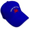 imageBaseball Cap Crab C Embroidery Animals Ocean Hats for Men WomenRoyal Blue