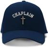 imageBaseball Cap Christain Chaplain Cross Embroidery Dad Hats for Men ampamp Women 1 SizeNavy