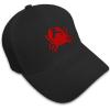 imageBaseball Cap Crab C Embroidery Animals Ocean Hats for Men WomenBlack