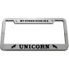 imageSpeedy Pros License Plate Frame My Other Ride is A Unicorn Zinc Weatherproof Car Accessories Chrome 2 Holes 1 Frame
