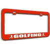 imageSpeedy Pros Metal License Plate Frame Id Rather Be Golfing Golf Metal Tag Holder Car Accessories Black 2 Holes 1 FrameRed 2 Holes
