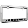 imageSpeedy Pros Metal License Plate Frame Id Rather Be Golfing Golf Metal Tag Holder Car Accessories Black 2 Holes 1 FrameStainless Steel 2 Holes