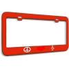 imageSpeedy Pros Metal License Plate Frame Peace Love Music Metal Heavy Duty Chrome Tag Holder Car Accessories Chrome 2 Holes 1 FrameRed 2 Holes