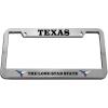 imageSpeedy Pros Texas The Lone Star State Zinc Metal License Plate Frame Car Auto Tag Holder  Chrome 2 Holes