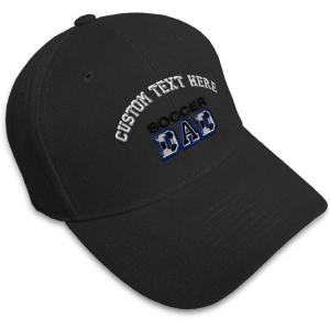 imageCustom Baseball Cap Soccer Dad B Embroidery Acrylic Dad Hats for Men ampamp WomenBlack Personalized Text Here