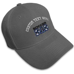 imageCustom Baseball Cap Soccer Dad B Embroidery Acrylic Dad Hats for Men ampamp WomenDark Grey Personalized Text Here