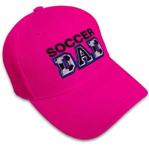 imageCustom Baseball Cap Soccer Dad B Embroidery Acrylic Dad Hats for Men ampamp WomenHot Pink Design Only