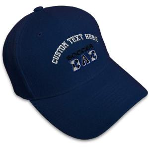 imageCustom Baseball Cap Soccer Dad B Embroidery Acrylic Dad Hats for Men ampamp WomenNavy Personalized Text Here
