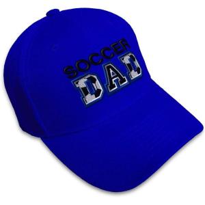 imageCustom Baseball Cap Soccer Dad B Embroidery Acrylic Dad Hats for Men ampamp WomenRoyal Blue Design Only