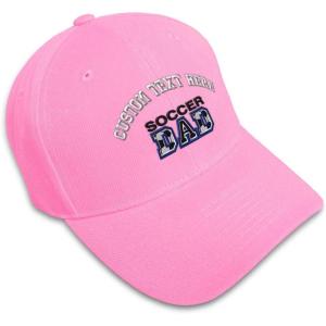 imageCustom Baseball Cap Soccer Dad B Embroidery Acrylic Dad Hats for Men ampamp WomenSoft Pink Personalized Text Here
