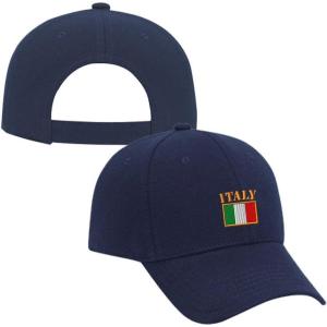 imageSpeedy Pros Baseball Cap Italy Flag Gold Name Embroidery Dad Hats for Men ampamp Women 1 SizeNavy