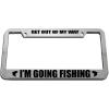 imageSpeedy Pros Get Out of Fish Fishing License Plate Frame Tag Holder