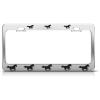 imageSpeedy Pros Metal License Plate Frame Horses on Move Animal Car Accessories Chrome 2 Holes