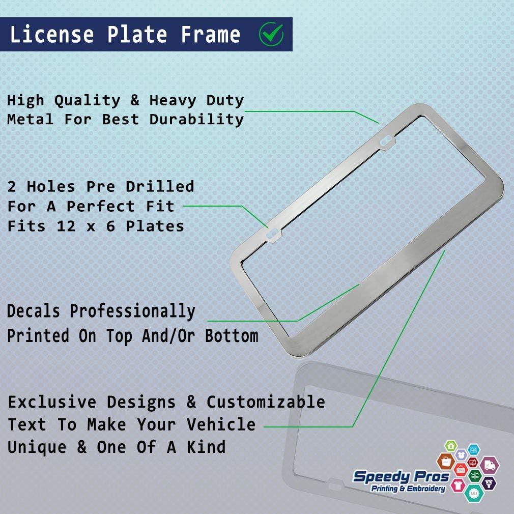 imageSpeedy Pros Metal License Plate Frame Sorry for Driving So Close Humor Funny Metal Tag Holder Car Accessories Black 2 Holes 1 FrameChrome 2 Holes