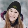 imageSpeedy Pros Patch Beanie Jesus Fish Christian Christ Embroidery Winter Hats 1 SizeDark Grey