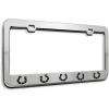 imageSpeedy Pros Metal License Plate Frame Horseshoe Horseshoes Metal Tag Holder Car Accessories Black 2 Holes 1 FrameStainless Steel 2 Holes