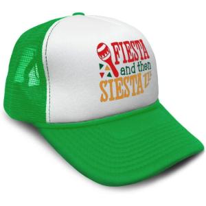imageTrucker Hat Fiesta and Then Siestas Snapback Baseball Cap for Men ampamp WomenKelly Green