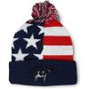imageCustom Pom Pom Beanies for Women I Love Cows Embroidery Skull Cap Winter Hats for Men Acrylic 1 SizeAmerican Flag Design Only