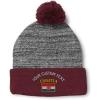 imageSpeedy Pros Pom Pom Beanies for Women Croatia Flag Embroidery Skull Cap Flags Winter Hats for Men Acrylic 1 SizeHeather Gray Burgundy Personalized Text Here