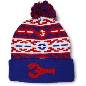 imagePom Pom Beanies for Women Lobster B Embroidery Skull Cap Winter Hats for Men Acrylic 1 SizeAmerican Pixel Design Only
