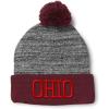 imageCustom Pom Pom Beanies for Women Ohio State USA America B Embroidery Skull Cap Winter Hats for Men 1 SizeHeather Gray Burgundy Design Only