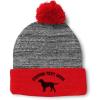Heather Gray Red Personalized Text Here