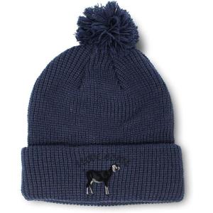 imageCustom Pom Pom Beanies for Women I Love Goats Style A Embroidery Skull Cap Winter Hats for Men 1 SizeNavy Design Only