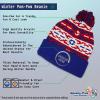 imageCustom Pom Pom Beanies for Women Gymnastics Logo Girl Embroidery Skull Cap Winter Hats for Men 1 SizeAmerican Pixel Personalized Text Here