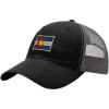 imageColorado Flag State Embroidery Design Richardson Cotton Front and Mesh Back Cap BlackCharcoal