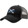 imageCustom Trucker Hat Richardson Scotland Embroidery City Name Cotton Soft Mesh CapBlackCharcoal