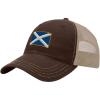 imageCustom Trucker Hat Richardson Scotland Embroidery City Name Cotton Soft Mesh CapBrownKhaki