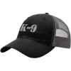 imageK9 Silver Logo Embroidery Design Richardson Cotton Front and Mesh Back Cap BlackCharcoal
