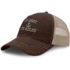 imageRichardson Trucker Mesh Hat My Boat Rules Anchor Captain A Embroidery SnapbackBrown Khaki