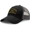 imageRichardson Trucker Mesh Hat Us Army Field Artillery B Embroidery Cotton SnapbackBlack Charcoal
